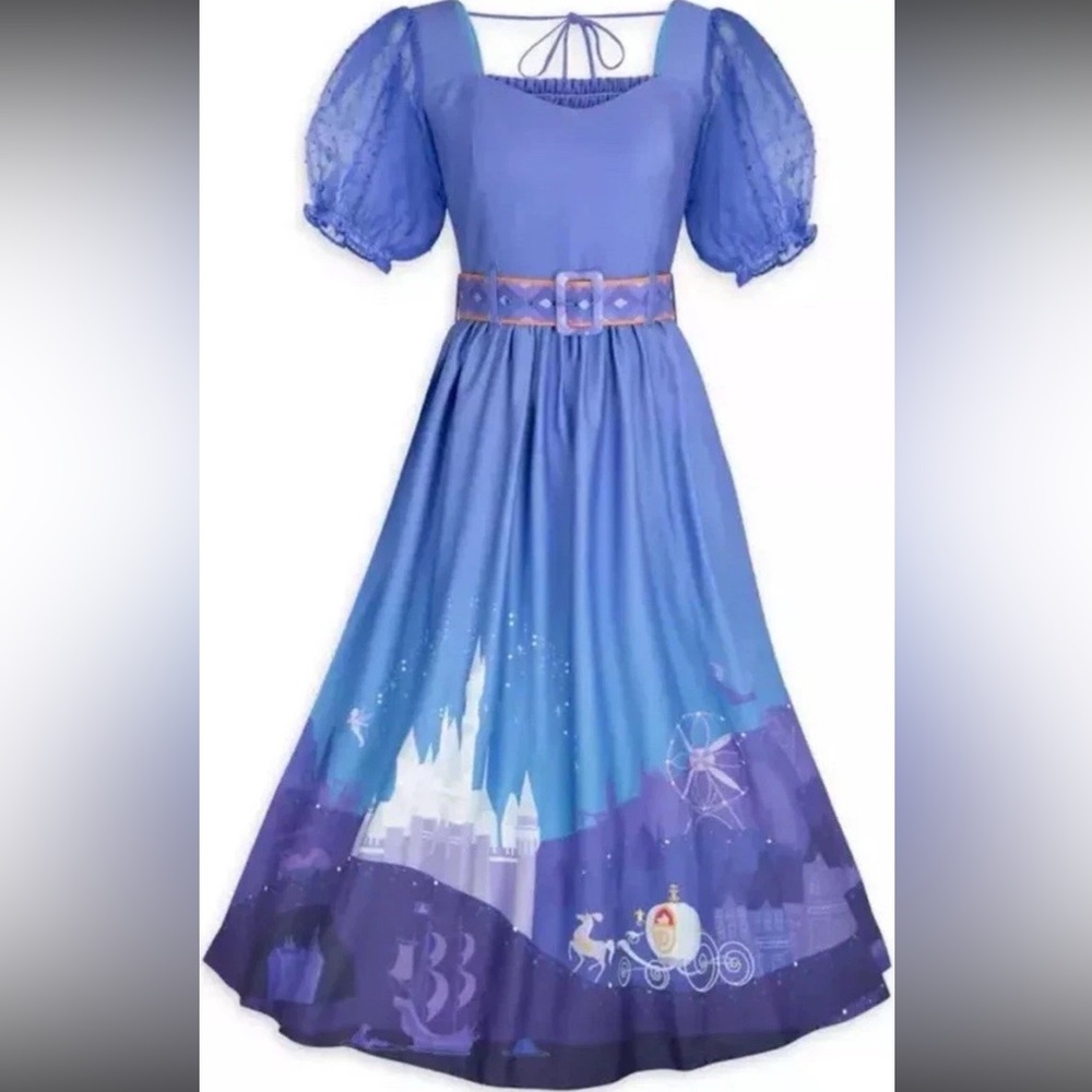 Her Universe Disney Cinderella Blue Carriage Dress MULTIPLE SIZES AVAILABLE